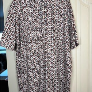 Rhoback Men's Red and Black Nashville’s Guitar Shirt